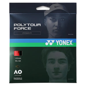 Polytour Force Tennis String Bright Red-Strings-Yonex-PTGFO-BRR-SET-Tennis Express