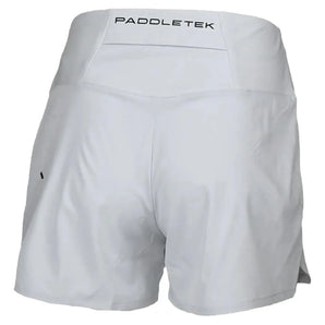 Womens Base Level Performance Tennis Short Glacier Gray-Apparel-Paddletek-PTW01-GU24-2-Tennis Express