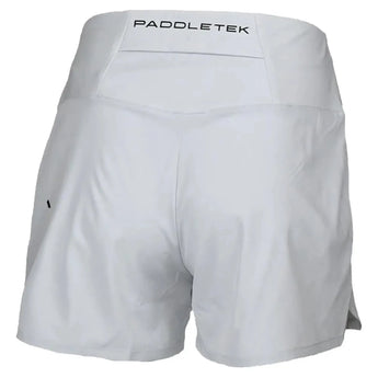 Womens Base Level Performance Tennis Short Glacier Gray-Apparel-Paddletek-PTW01-GU24-2-Tennis Express