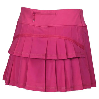 Womens Performance Tennis Skort Fuchsia-Apparel-Paddletek-PTW03-FU24-2-Tennis Express