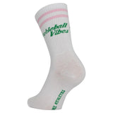 Pickleball Vibes Socks Pink and Green-Socks-Runway Athletics-PVSPG-U24-2-Tennis Express
