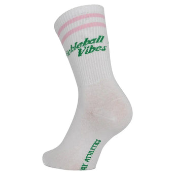 Pickleball Vibes Socks Pink and Green-Socks-Runway Athletics-PVSPG-U24-2-Tennis Express