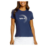 Women's Bijou Boxy Short Sleeve Pickleball Top-Apparel-Spin-It-PX3164-B-NSC8-3-Tennis Express