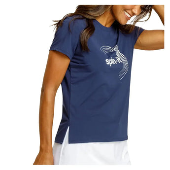 Women's Bijou Boxy Short Sleeve Pickleball Top-Apparel-Spin-It-PX3164-B-NSC8-5-Tennis Express