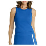 Women's Yana Cropped Pickleball Tank with Bra Monaco Blue-Apparel-Spin-It-PX3224-2289U25-1-Tennis Express