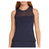 Women's Jaedyn Tennis Tank with Bra-Apparel-Spin-It-PX3225-B-N-Tennis Express