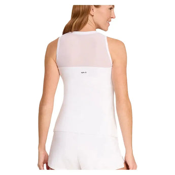 Women's Jaedyn Tennis Tank with Bra-Apparel-Spin-It-PX3225-B-W1-Tennis Express