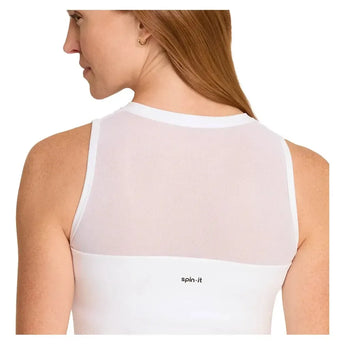 Women's Jaedyn Tennis Tank with Bra-Apparel-Spin-It-PX3225-B-W2-Tennis Express