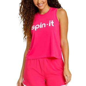 Women's Machli Swing Pickleball Tank Vivid Pink and Chalk-Apparel-Spin-It-PX5086-VSC8S25-Tennis Express