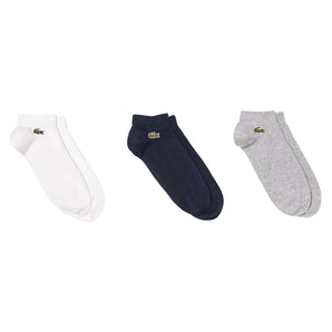 Unisex Low-Cut Technical Tennis Socks Silver Chine and Navy Blue-Socks-Lacoste-RA2917-5KC-Tennis Express
