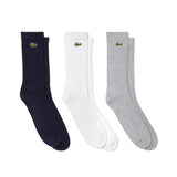 Unisex Core Performance Solid Jersey Tennis Tube Socks 3 Pack-Socks-Lacoste-RA4182-TYAS24-3-[Sku]-Tennis Express