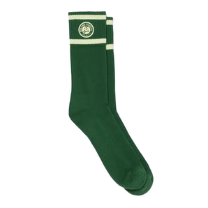 Unisex Roland Garros Players Tennis Socks,Socks,Lacoste,3I3 Green/Sencha,6.5/8.5,Tennis Express,RA6364-3I13-1