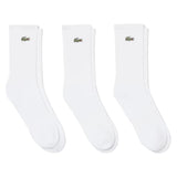 Unisex Classic Tennis Socks 3 Pack,Socks,Lacoste,001 White,6.5/8.5,Tennis Express,RA9192-BF26-001