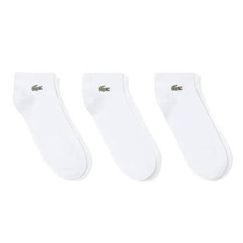 Unisex Low-Cut Classic Tennis Socks 3 Pack,Socks,Lacoste,001 White,6.5/8.5,Tennis Express,RA9267-BF26-001