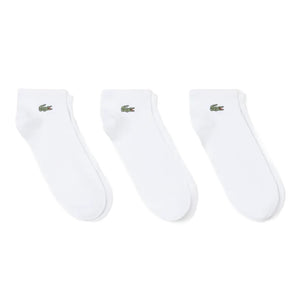 Unisex Low-Cut Classic Tennis Socks 3 Pack,Socks,Lacoste,001 White,6.5/8.5,Tennis Express,RA9267-BF26-001