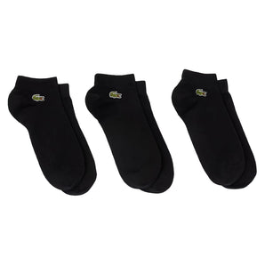 Unisex Low-Cut Classic Tennis Socks 3 Pack,Socks,Lacoste,031 Black,6.5/8.5,Tennis Express,RA9267-BF26-Black