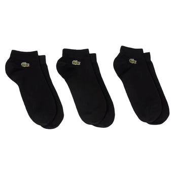 Unisex Low-Cut Classic Tennis Socks 3 Pack,Socks,Lacoste,031 Black,6.5/8.5,Tennis Express,RA9267-BF26-Black