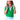Women's Rally Tennis Polo Light Blue and Green-Apparel-Bubble-RALS-LB-Tennis Express