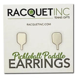 Pickleball Paddle Earrings Silver-Racquets-Racquet Inc-RITG174-Tennis Express