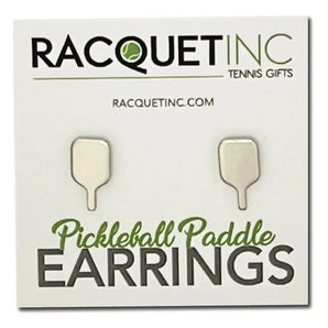Pickleball Paddle Earrings Silver-Racquets-Racquet Inc-RITG174-Tennis Express