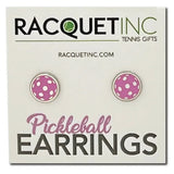 Pickleball Earrings Pink-Accessories-Racquet Inc-RITG227-Tennis Express