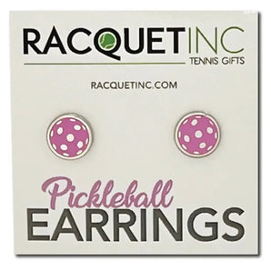 Pickleball Earrings Pink-Accessories-Racquet Inc-RITG227-Tennis Express
