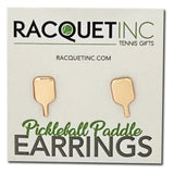 Pickleball Paddle Earrings Rose Gold-Racquets-Racquet Inc-RITG228-Tennis Express