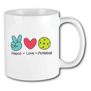 Pickleball Mug Peace Love-Accessories-Racquet Inc-RITG260-1-Tennis Express