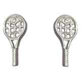Tennis Racquet Earrings Silver,Racquets,Racquet Inc,,,Tennis Express,RITG92