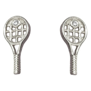 Tennis Racquet Earrings Silver,Racquets,Racquet Inc,,,Tennis Express,RITG92