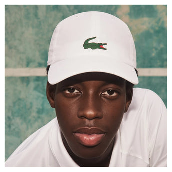 Men's Novak Djokovic Tennis Cap White-Apparel-Lacoste-RK2450-001-2-Tennis Express