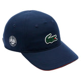 Unisex Official Roland Garros Tennis Cap,Apparel,Lacoste,166 Navy,M,Tennis Express,RK6388-OU26-166-1