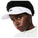 Women's Players Tennis Visor White,Apparel,Lacoste,,,Tennis Express,RK6762-001F26-2