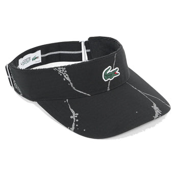 Women's Players Tennis Visor Black, Lacoste, Black, Tennis Express, RK6762-031F26-BLACK-1