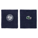 Unisex Roland Garros Players Tennis Wristband,Accessories,Lacoste,166 Navy,One Size,Tennis Express,RL0335-166-1