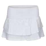 Women's Ruffle 13.5 Inch Tennis Skort,Apparel,Bubble,White,XS,Tennis Express,RUF-B-w-1