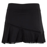 Women's Core Classic 13.5 Inch Flounce Tennis Skort-Apparel-Inphorm-S15009-BF21-Black-2-Tennis Express
