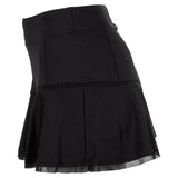 Women's Core Classic 13.5 Inch Flounce Tennis Skort-Apparel-Inphorm-S15009-BF21-Black-3-Tennis Express