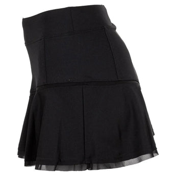 Women's Core Classic 13.5 Inch Flounce Tennis Skort-Apparel-Inphorm-S15009-BF21-Black-3-Tennis Express