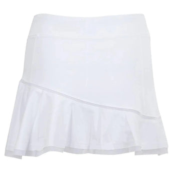 Women's Core Classic 13.5 Inch Flounce Tennis Skort-Apparel-Inphorm-S15009-BF21-White-3-Tennis Express