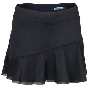 Women's Classic 13.5 Inch Flounce Tennis Skort Black-Apparel-Inphorm-S15009-BH24-Tennis Express