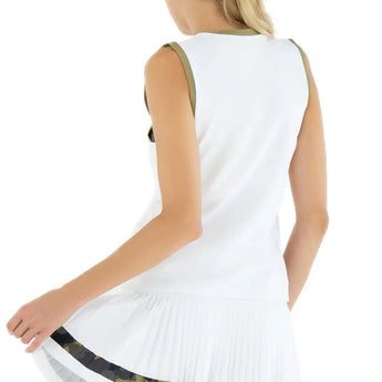 Women's New Harper Tennis Tank White and Camo-Apparel-Inphorm-S24004-0442H24-1-Tennis Express