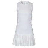 Women's Elle Tennis Dress White-Apparel-Inphorm-S25001-001F25-Tennis Express