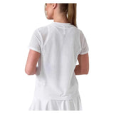 Women's Baila Short Sleeve Tennis Top White-Apparel-Inphorm-S25006-001F25-2-Tennis Express