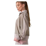Women's Baila Half Zip Tennis Top Latte-Apparel-Inphorm-S25024-2511S25-3-Tennis Express