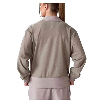 Women's Baila Half Zip Tennis Top Latte-Apparel-Inphorm-S25024-2511S25-4-Tennis Express