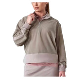 Women's Baila Half Zip Tennis Top Latte-Apparel-Inphorm-S25024-2511S25_59bc9e68-c896-4d5c-b1bf-bef16f6c5265-Tennis Express