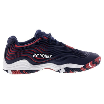 Men's Power Cushion Fusionrev 5 Tennis Shoes Navy and Red-Footwear-Yonex-SHTF5MAC-S2403-Tennis Express