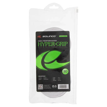 Hyper Extra Tacky Tennis Overgrip White 30 Pack-Accessories-Solinco-SOL1920366-Tennis Express