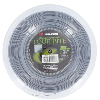 Tour Bite 16G 1.30MM Reel Tennis String Silver-Strings-Solinco-SOLTB16R-Tennis Express
